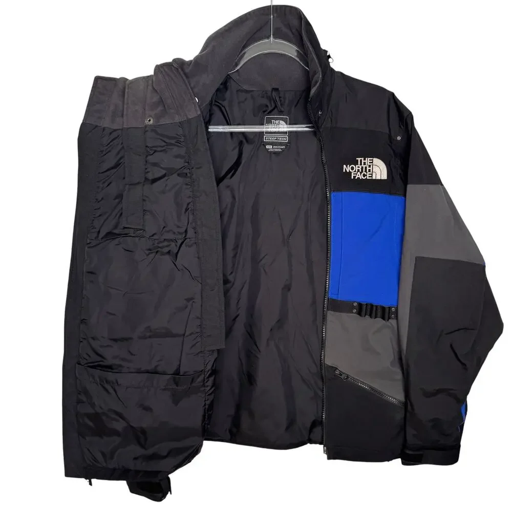 The North Face Steep Tech T150 T550 Jacket Black Blue Gray 2012 Men’s M